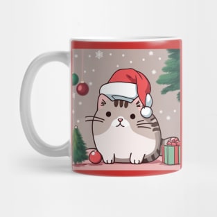 Pu-sheen Santa Kitty Mug